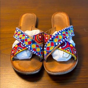 Chinese Laundry beaded sandals size 9